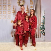 Božićna pidžama za cijelu obitelj, muški klizači s kapuljačom za tatu i sobove, obiteljska pidžama, Božićna Odjeća, Ženska pidžama