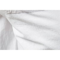 Muške hlače ljetne jednobojne kratke hlače za plažu od pamuka i lana za sport