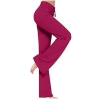 Ženske trenirke Plus veličine široke hlače visokog struka široke nogavice gamaše za vježbanje casual hlače joga trenirke cijena u