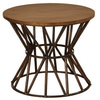Metalni krug Archer Ridge bočni stol - brončana i tamno smeđa