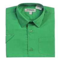 Jednobojna majica za dječake s kratkim rukavima, Zelena, 7