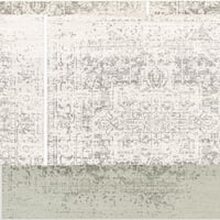 Umjetnički tkalci luka prostirka medaljona, siva, 6'7 kvadrat
