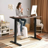 Lacoo Office Desk Električni stojeći stol s podesivim visinom, smeđe boje
