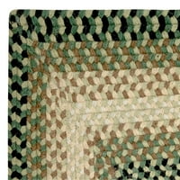 vuna okrugla pletena prostirka 72 , za unutarnju upotrebu, za odrasle - Zelena