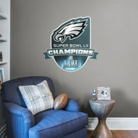 Philadelphia Eagles Champions logotip prvaka u super zdjeli-Giant Službeno licencirana uklonjiva zidna grafika