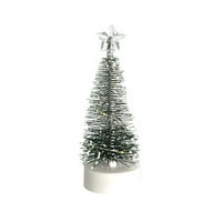 Mini ručno izrađeno mini božićno drvce Set svijetli plastični LED realistični nježni model božićnog drvca za dom