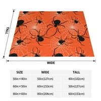 Dvoslojna Plišana deka za krevet, paukova paukova mreža iz crtića, udobne mekane deke za klima uređaj, 8060