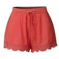 Ženske ljetne modne čipkaste kratke hlače s vezicama Plus size joga Trenirke Tajice hlače vruće kratke hlače hlače