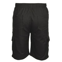 Muške teretne kratke hlače za muškarce, ljetne Ležerne kombinezone s džepovima na otvorenom, sportske kratke hlače za trčanje, trenirke