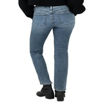 Silver Jeans Co. Ženske najtraženije traperice s ravnim nogama, veličine struka 24-34