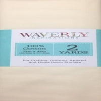Waverly Inspirations 44 Dvorice pamuk precut solid ecru tkanina za šivanje i izradu, svaka