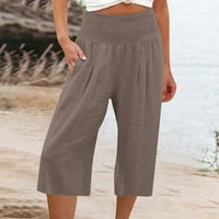 Ženske hlače na rasprodaji, ženske široke široke hlače, ravne hlače visokog struka, casual hlače