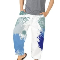 Muške hlače na rasprodaji muške modne Harem hlače široke rastezljive hlače za plažu s printom modni odabiri