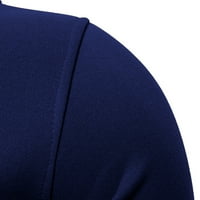 + Duksevi za muškarce džemper jednobojni preveliki džemper s kapuljačom ženske majice Muški džemperi u tamnoplavoj boji
