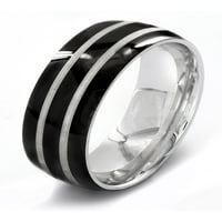 Obalni nakit dvostruko ugravirani prsten od nehrđajućeg čelika