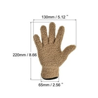 Jedinstvene ponude za čišćenje rukavica za čišćenje rukavica Microfiber Set Brown