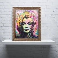 Zaštitni znak likovna umjetnost Marilyn 1 platno umjetnost Deana Russoa, zlatni ukrašeni okvir