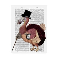 Zaštitni znak likovna umjetnost 'Dapper Dodo' platno umjetnost od Fab Funky