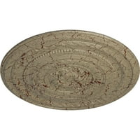Ekenova stolarija 1 4 mj 1 2 mj biserni stropni medaljon, ručno oslikana pucketanje pustinje Gobi