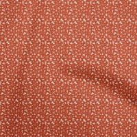 Jednobojna rajonska tkanina u crvenoj boji s cvjetnim uzorkom za šivanje, zanatska tkanina s otiskom širine dvorišta