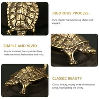 Dekoracija skulpture kornjače Dekoracija radne površine u stilu pucketanja kornjače Graciozan ukras za čaj