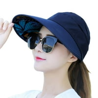 Ženska kapa s printom lišća koja štiti od sunca lagana Slatka Ženska kapa za trčanje od sunca plava Od poliestera