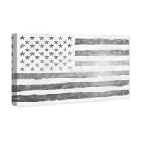 Americana i Patriotic Rocky Freedom All Silver Us zastave Slikanje platna Art Print