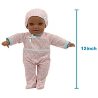 Male Darlings 12 Crib Time Fun AA - Talking Baby Lutka s krevetićima i dodacima, Purple & Pink, u dobi od 2 godine