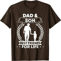 Odgovarajuća odjeća za tatu i sina na drvetu, majica za tatu i dječaka za Dan očeva