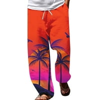 Hlače za muškarce, ljetne hlače za plažu hipi Harem hlače, široke boho hlače, joga hlače, havajske Ležerne hlače niskog struka, Muške