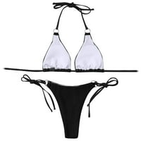 Ženski dvodijelni kupaći kostimi, jednodijelni seksi kupaći kostimi s prekrivačem na prsima, bez čeličnog grudnjaka, kupaći kostim