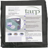 KOTAP 15-ft 20-ft teška dužnost križnim tkanjem 8-mil reverzibilnog zelenog srebrnog poli TARP-a, stavka: TGS-1520