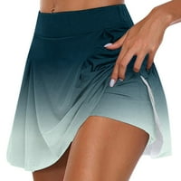 Ženska ležerna suknja s printom za tenis i golf Sportska suknja za jogu kratke hlače svestrane bočne suknje karirana suknja velike