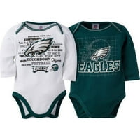 Philadelphia Eagles Boys Boys set dugih rukava, 2-pack