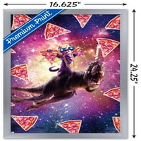 James Booker-svemirska mačka razbojnik na zidnom plakatu dinosaura jednoroga, uokvirena 14.725 22.375