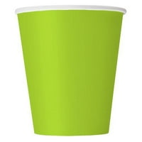 Papirnate čaše, unca, neonsko zelena, 8 karata