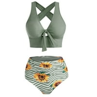 Tankini kupaći kostimi za žene Push-up bikini set kupaći kostimi Ženska odjeća za plažu bandeau mekani kupaći kostim tankini set