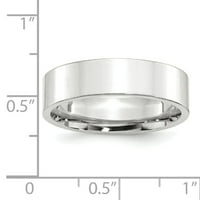 Zaručnički prsten od bijelog zlata od 14 karata standardne težine, veličine 12. WFLC060