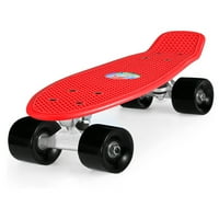 Mini skateboard za početnike za djecu i odrasle, crvene jednostavne Skateboards,, poklon