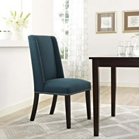 Blagovaonska stolica od tkanine u azurnoj boji
