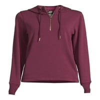 Avia ženska mink nazad četvrt zip hoodie s palicama