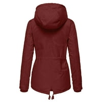 Plus size zimski kaput jakna debela gornja odjeća kaput s kapuljačom s plišanom podstavom topli trenč kaput ženski džemperi ženski