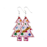 poklon za žene božićna kuka viseće naušnice preslatke naušnice s kapljicama nakit za božićne zabave modne naušnice