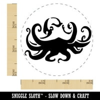 Plutajuća hobotnica s raširenim pipcima, gumeni pečat za scrapbooking, Zanatsko utiskivanje-Mali