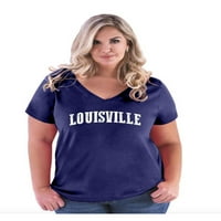 Ženska majica s izrezom u obliku slova u obliku inča plus-size-Louisville