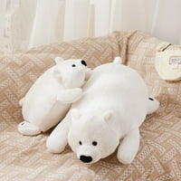 Mekani plišani Slatki polarni medvjed lutka crtani Šarmantni bijeli mekani plišani kauč jastuk za odrasle i djecu