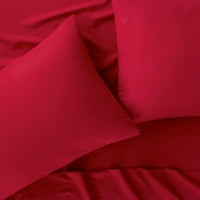 Serta jednostavno čisti četverodijelni crveni čvrsti krevet, kraljica