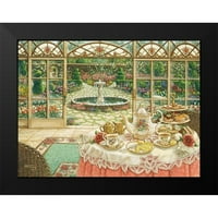 Cruskamp, Janet Black uokvirena suvremena muzejska umjetnička gravura pod nazivom čaj u sunčanoj sobi