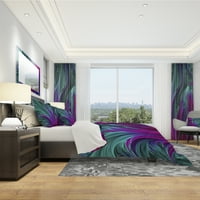 DesignArt 'Purple and Green Jungle' Modern & Contemporary prekrivač