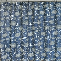 Zavjesa za tuširanje od tkanine s cvjetnim uzorkom